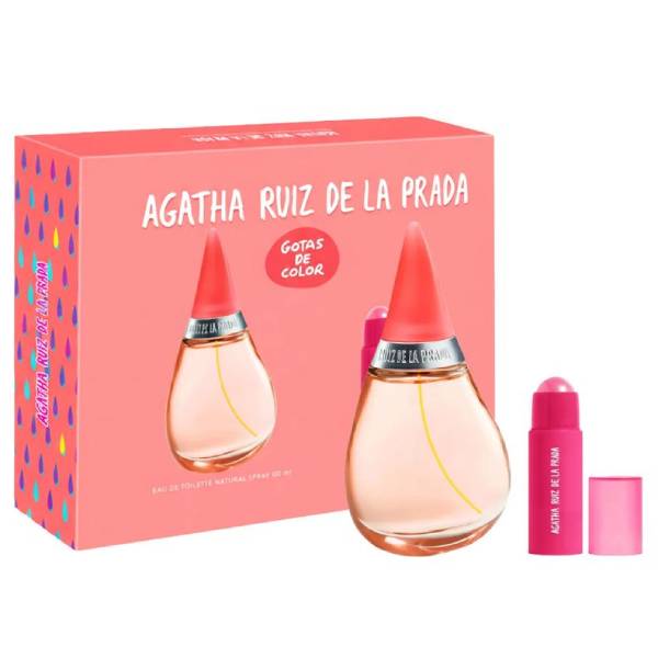 Agatha Ruiz De La Prada Gotas de Color EDT 100ML + Barra de Labios y Mejillas 5g (M)