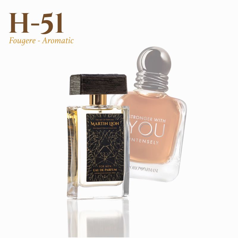 Martin Lion H51 - Inspiracion Armani Stronger With You Intensely - EDP 50 ML Tester