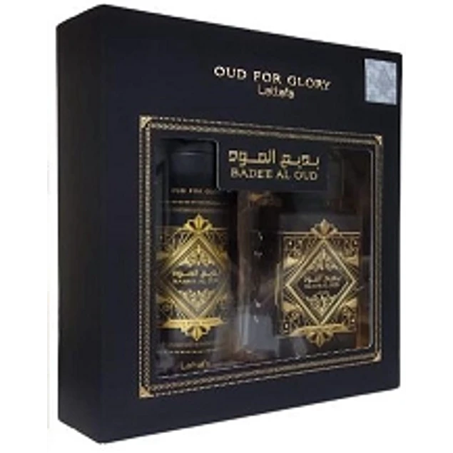 Lattafa-Badee-Al-Oud-Oud-For-Glory-Set-EDP-100ML-Perfumed-Spray-200ML-Unisex