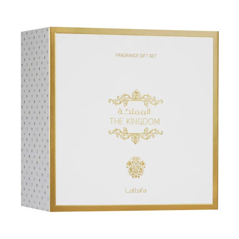 Lattafa Set The Kingdom Man EDP 100 ML + EDP 12 ML + G/D 100 ML (H)