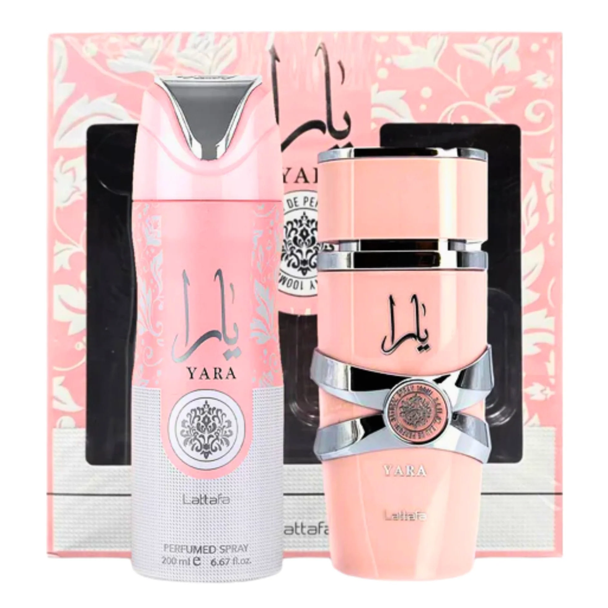 Lattafa-Yara-Set-EDP-100ML-Perfumed-Spray-200ML-Mujer