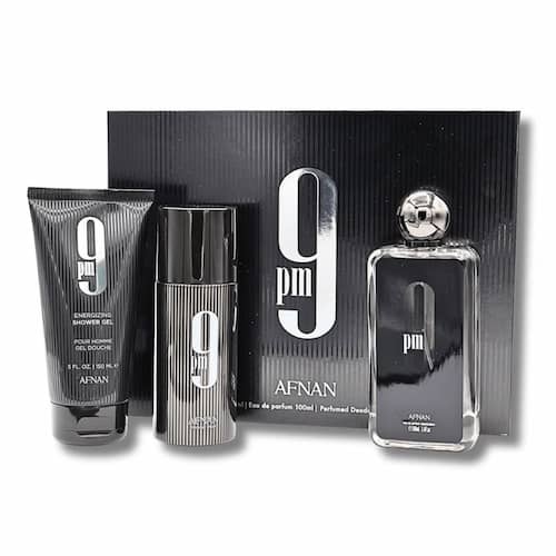 Afnan 9 pm EDP 100 ML+Shower gel150 ml +desodorant 150 ml (H)