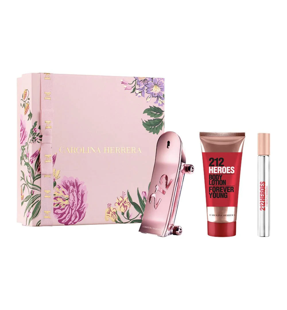Carolina-Herrera-212-Heroes-Set-EDP-80ML-Loción-Corporal-100ML-EDP-Roll-On-10ML-Mujer