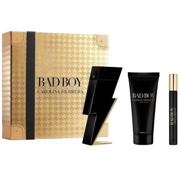 Carolina Herrera Set Bad Boy EDT 100 ML + 10 ML + G/D 100 ML (H)