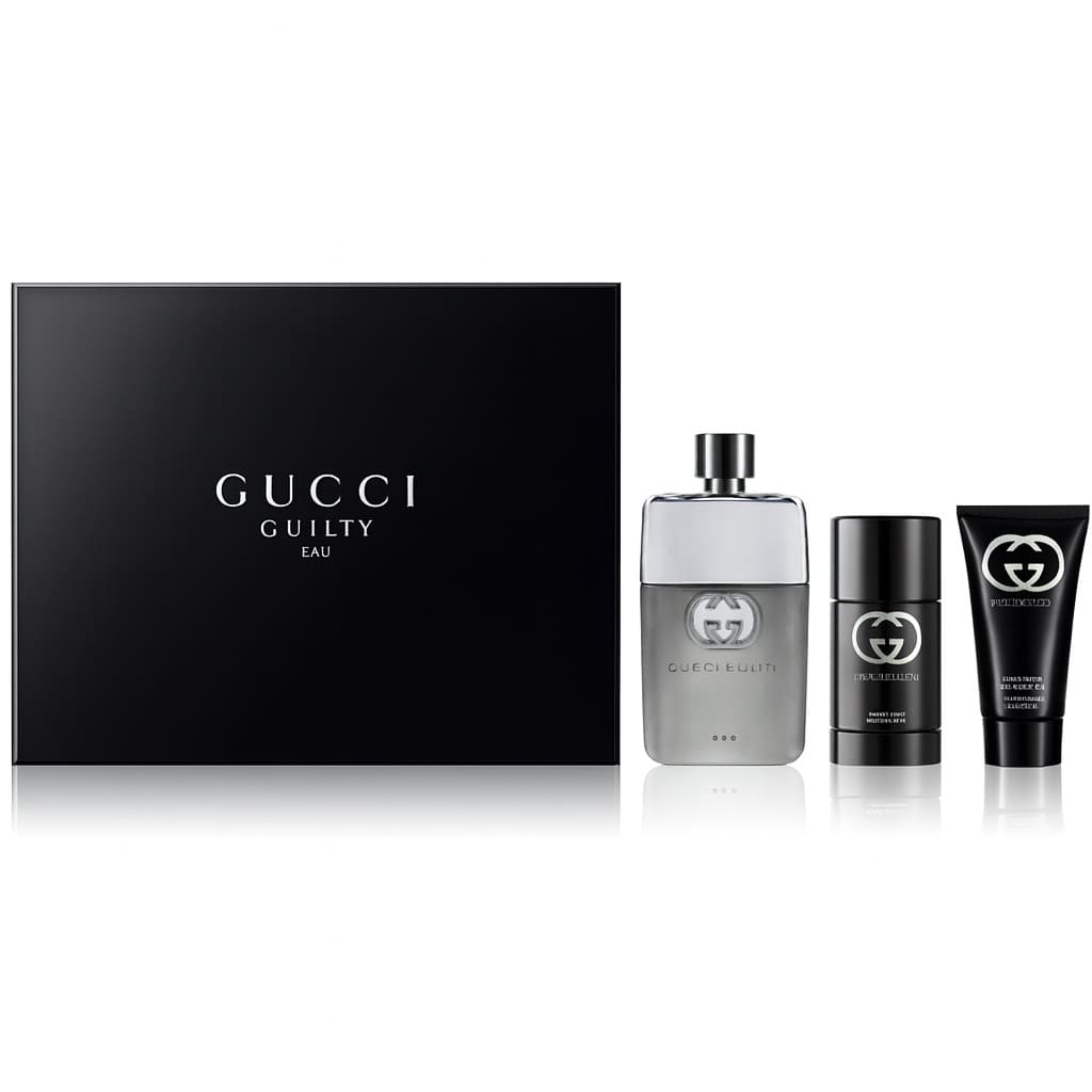 Gucci Set Guilty EDT 90 ML + DEO 75 ML + G/D 50 ML (H)