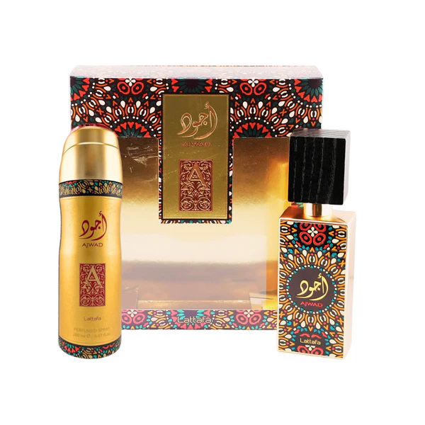 Lattafa Ajwad Lattafa EDP 60 ML + DEO 200 ML (U)